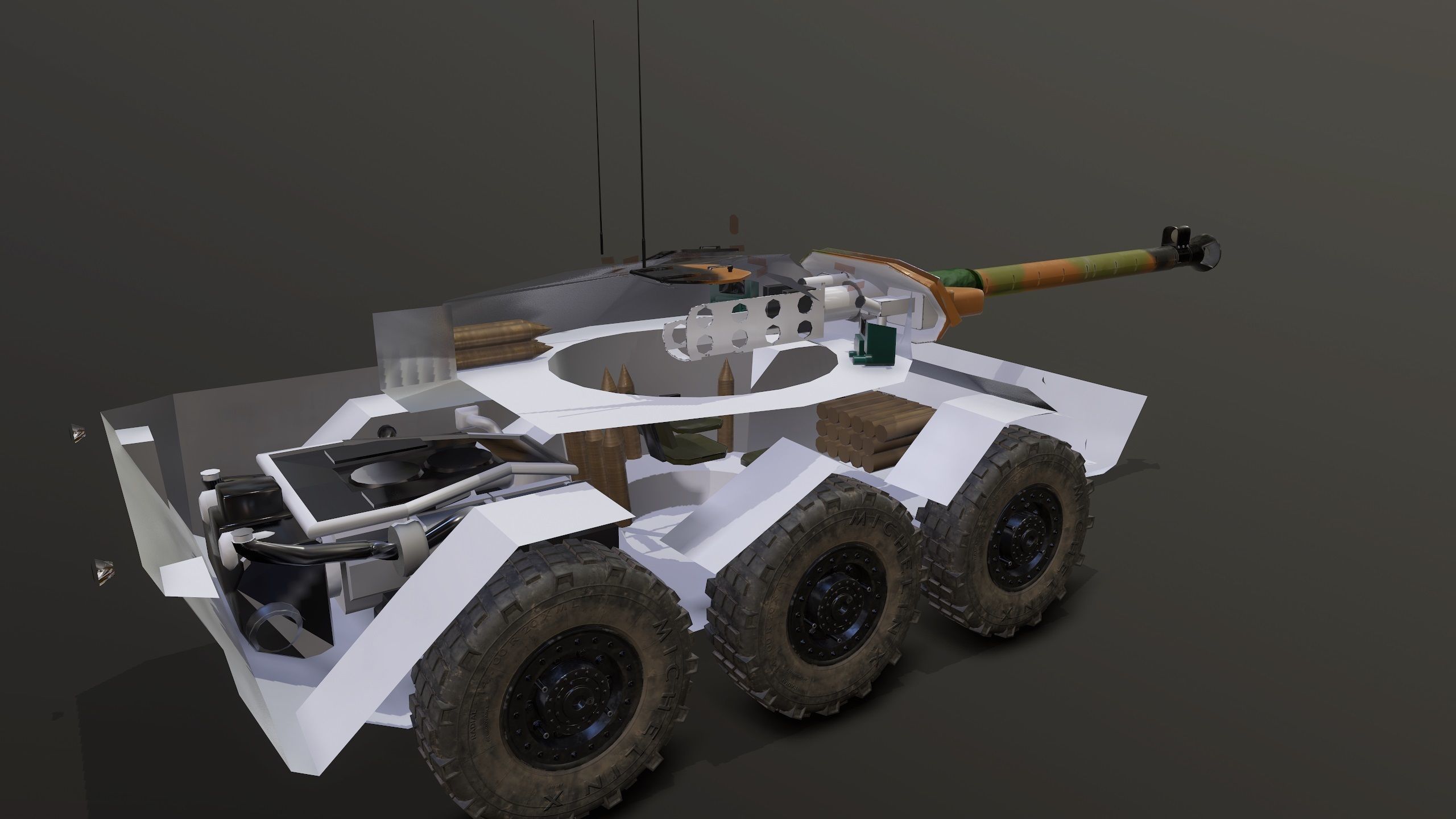 AMX10RCR Low-poly 3D model_14