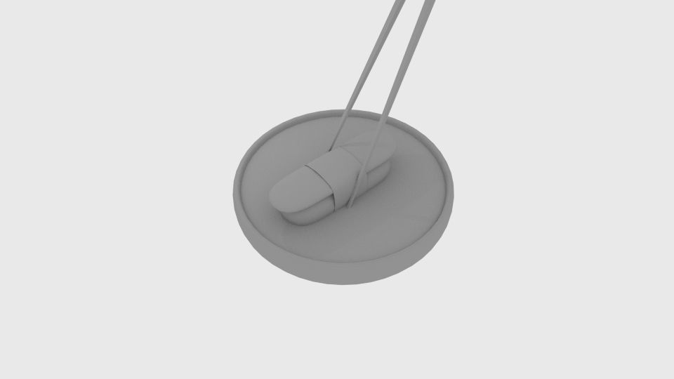 Chopstick Dip Sushi Plate 3D model_4