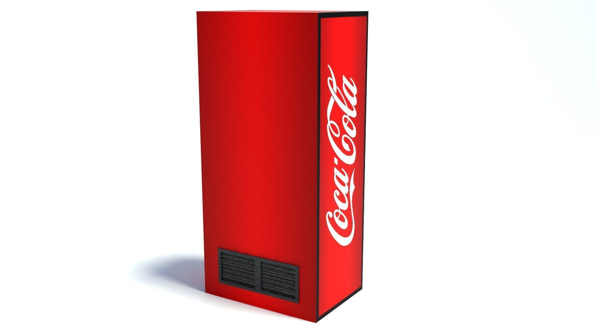Coca Cola Vending Machine Low-poly 3D model_4