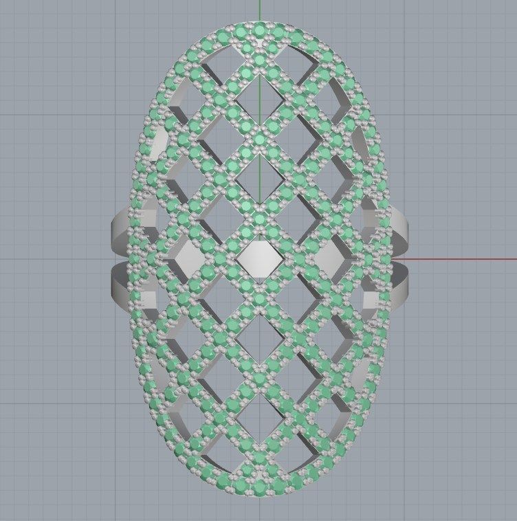 Pattern Ring 3D print model_4