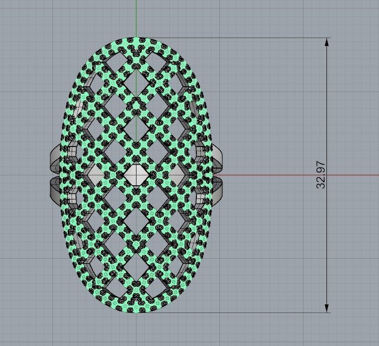 Pattern Ring 3D print model_5