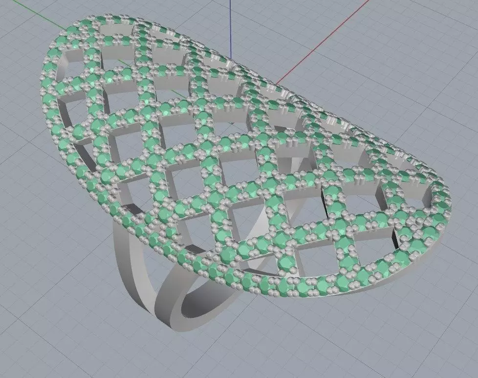 Pattern Ring 3D print model_0