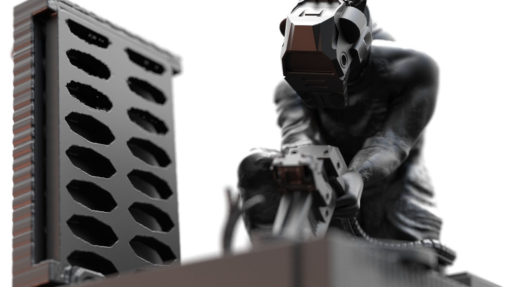 Scifi Technicians  3D print model_7