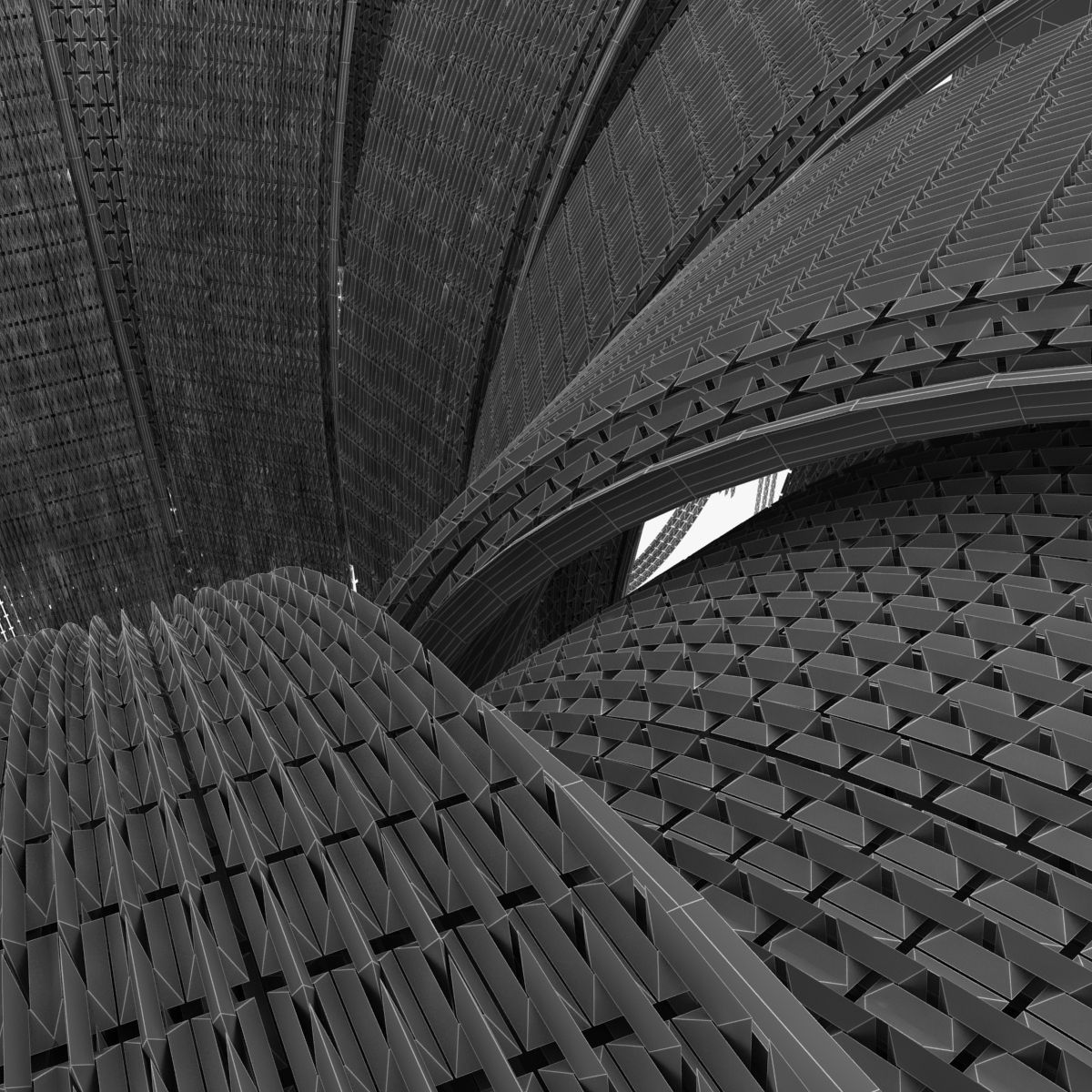 Terzani Volver Ceiling Light 3D model_2