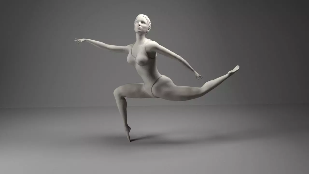 Ballet Dancer Girl Free 3D print model
