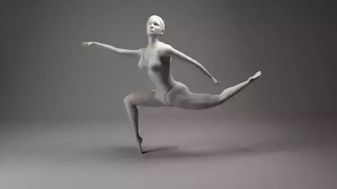 Ballet Dancer Girl Free 3D print model