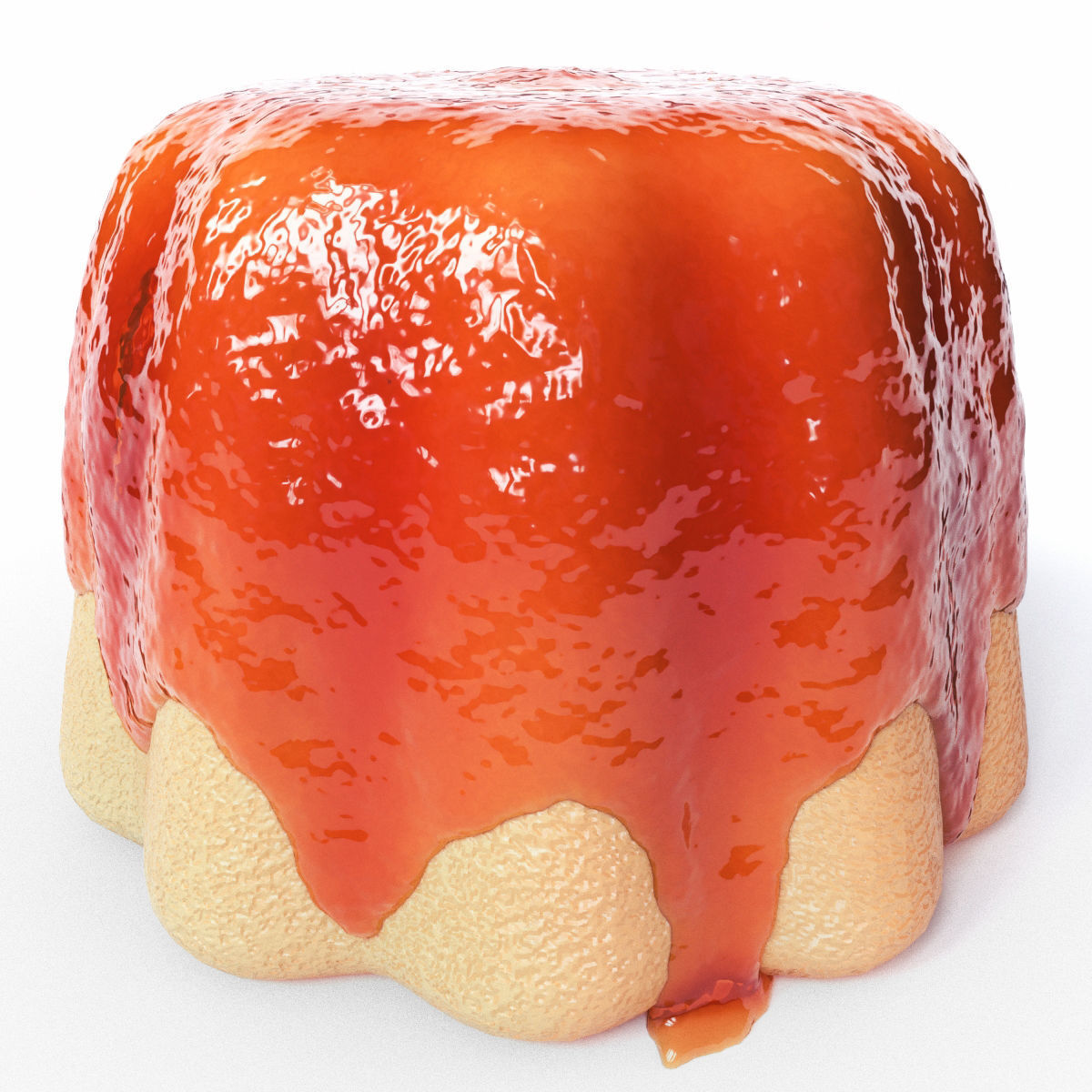 Cake in Jam 2 3D model_1