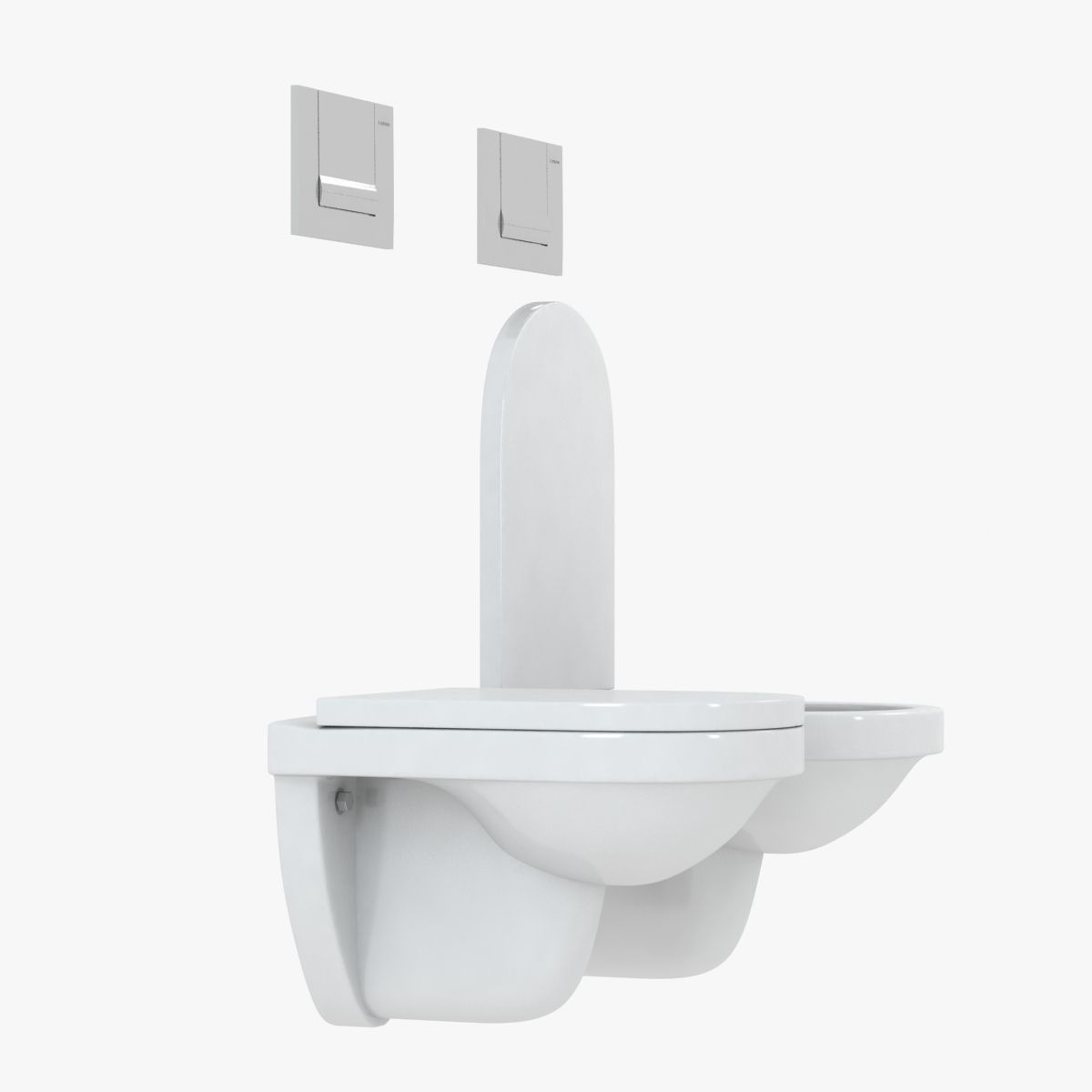 Duravit Happy D Toilet 3D model_4