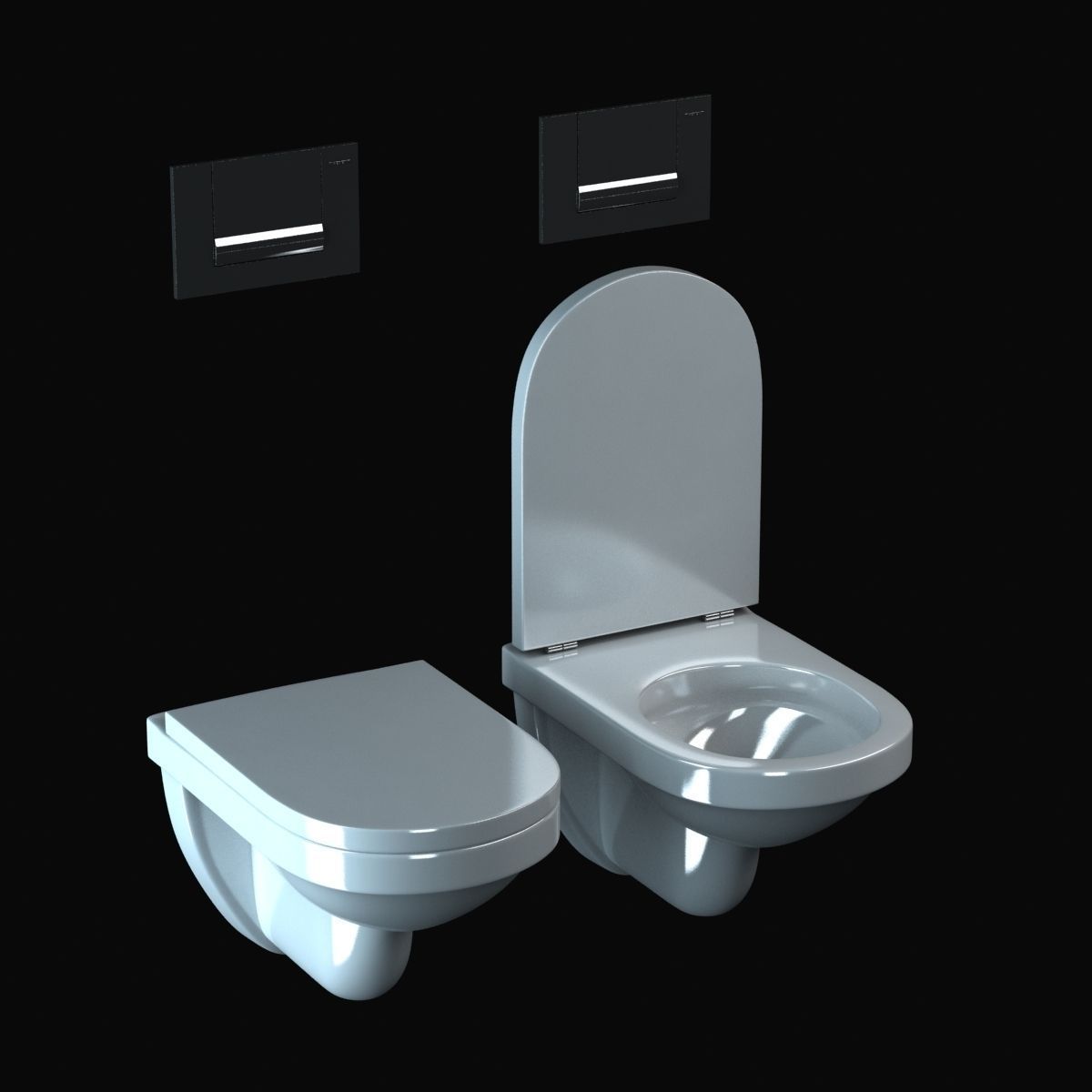 Duravit Happy D Toilet 3D model_2