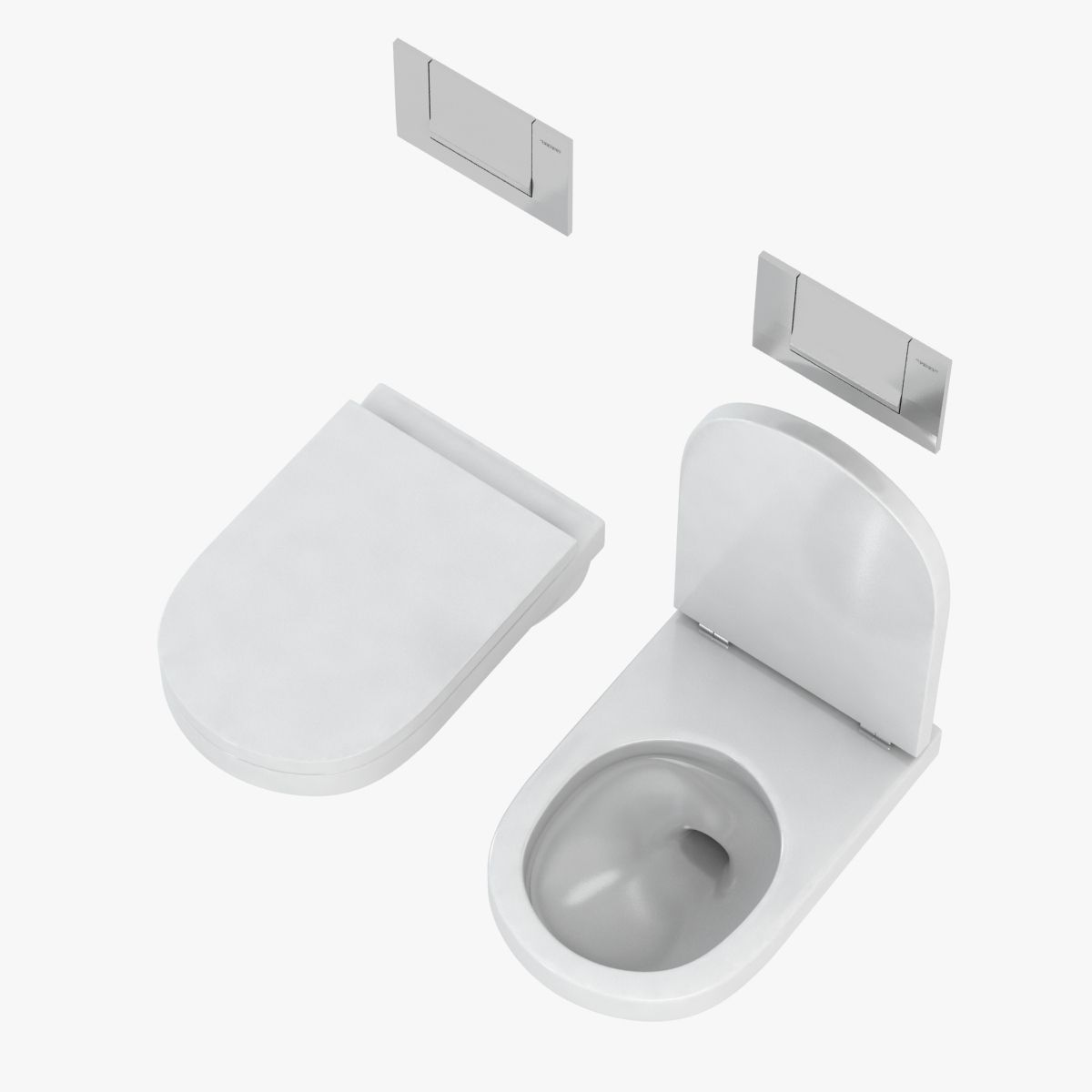 Duravit Happy D Toilet 3D model_1