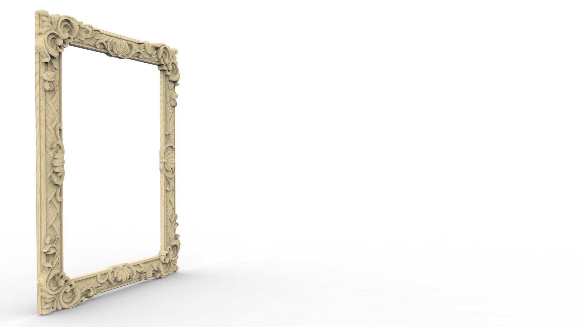 Frame 1 ornate 3D print model_4