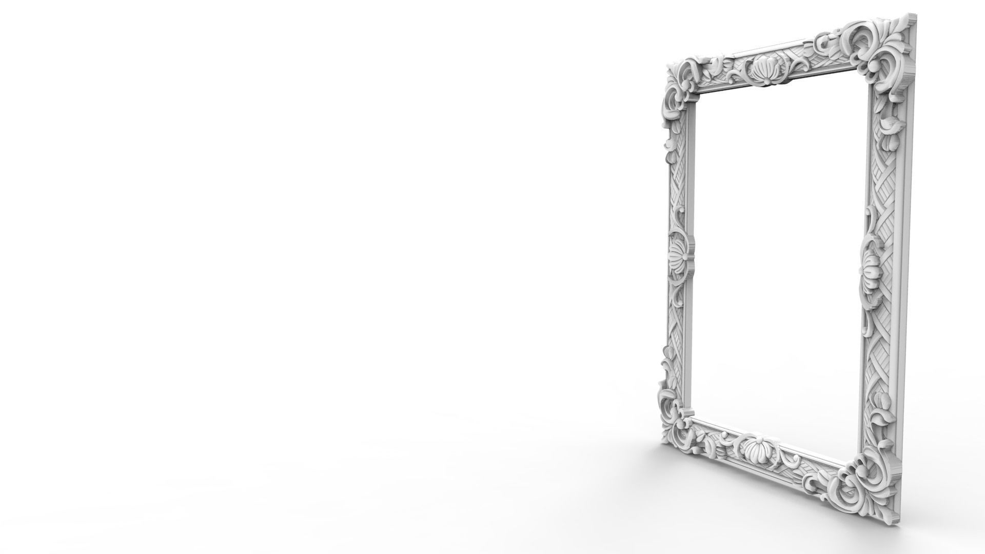 Frame 1 ornate 3D print model_3