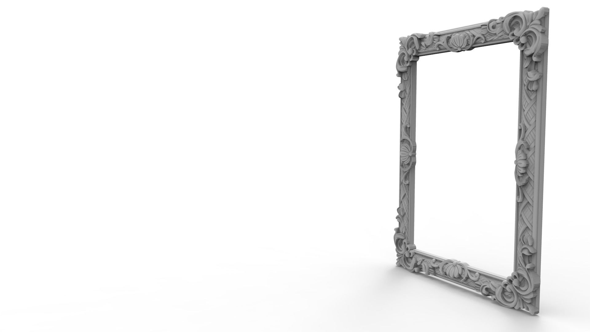 Frame 1 ornate 3D print model_2