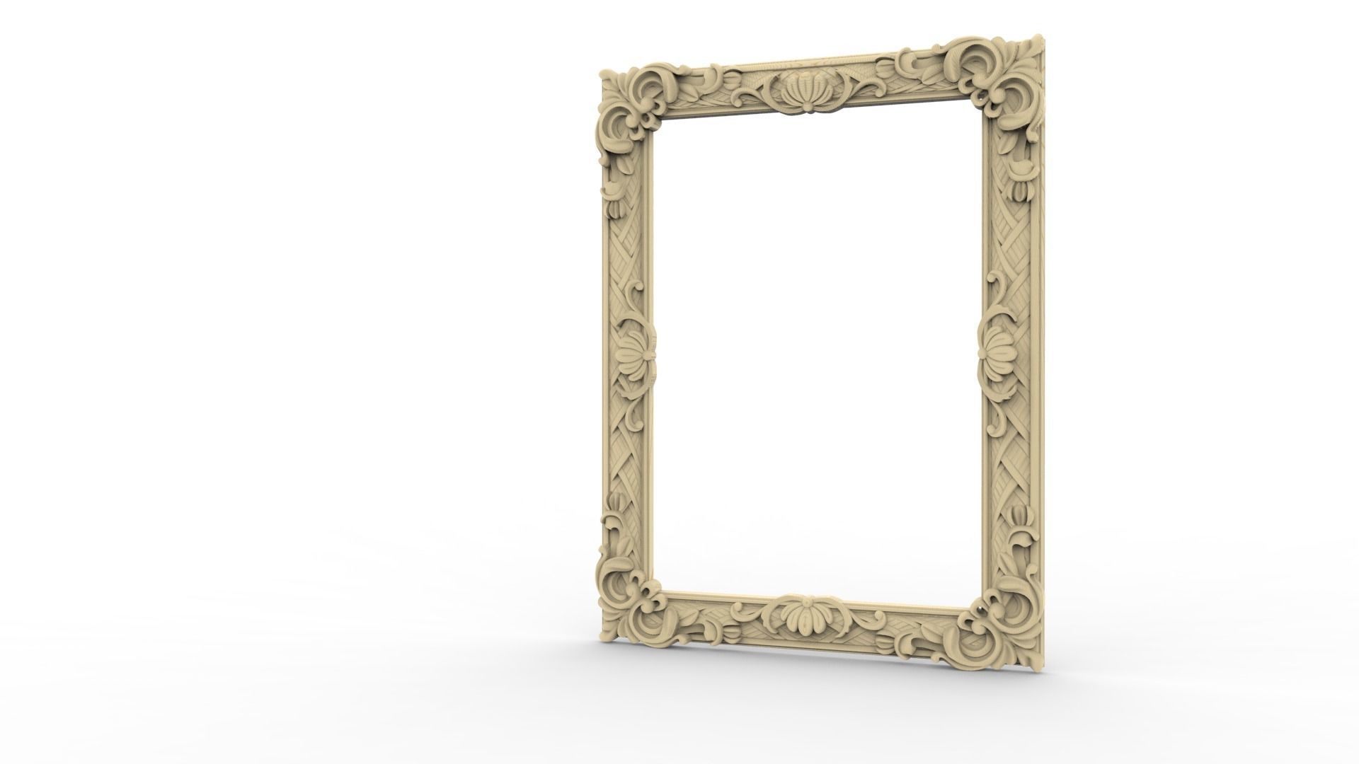 Frame 1 ornate 3D print model_5