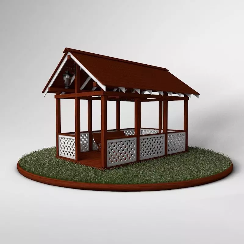 Arbor construction 3D model_0