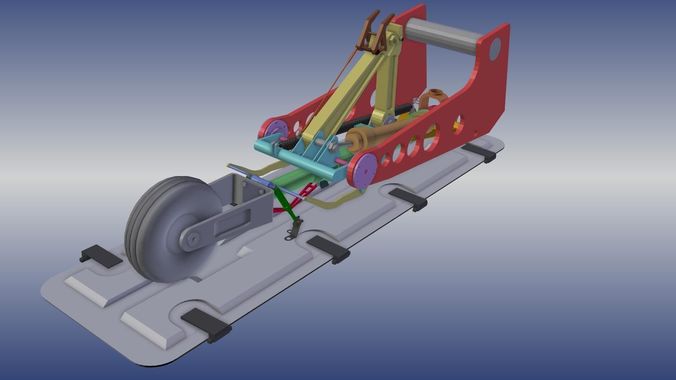 Diamond DA-42 Nose Landing Gear 3D model