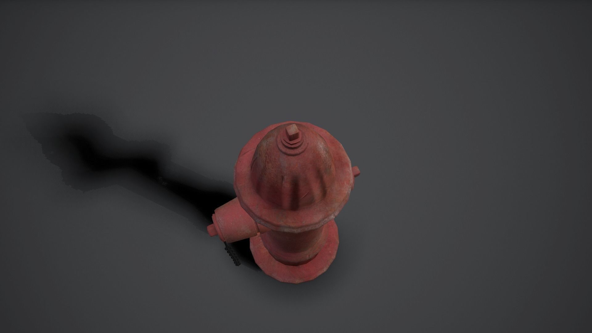 Street Hydrant Low-poly 3D model_3