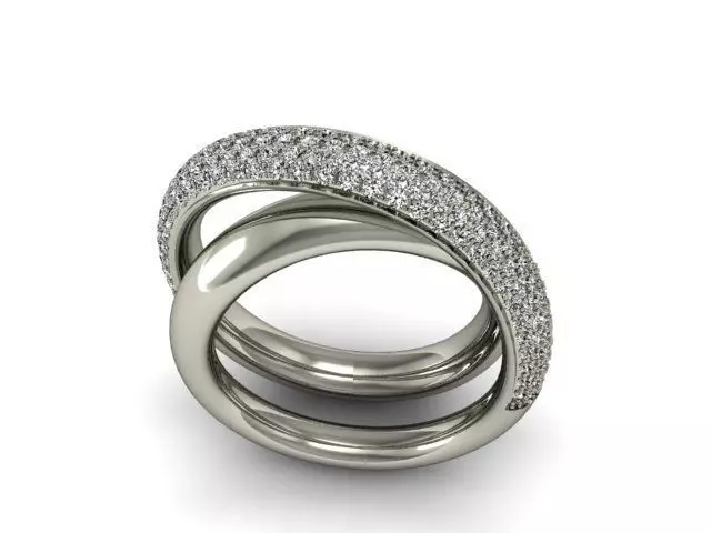 Spiral ring 3D print model