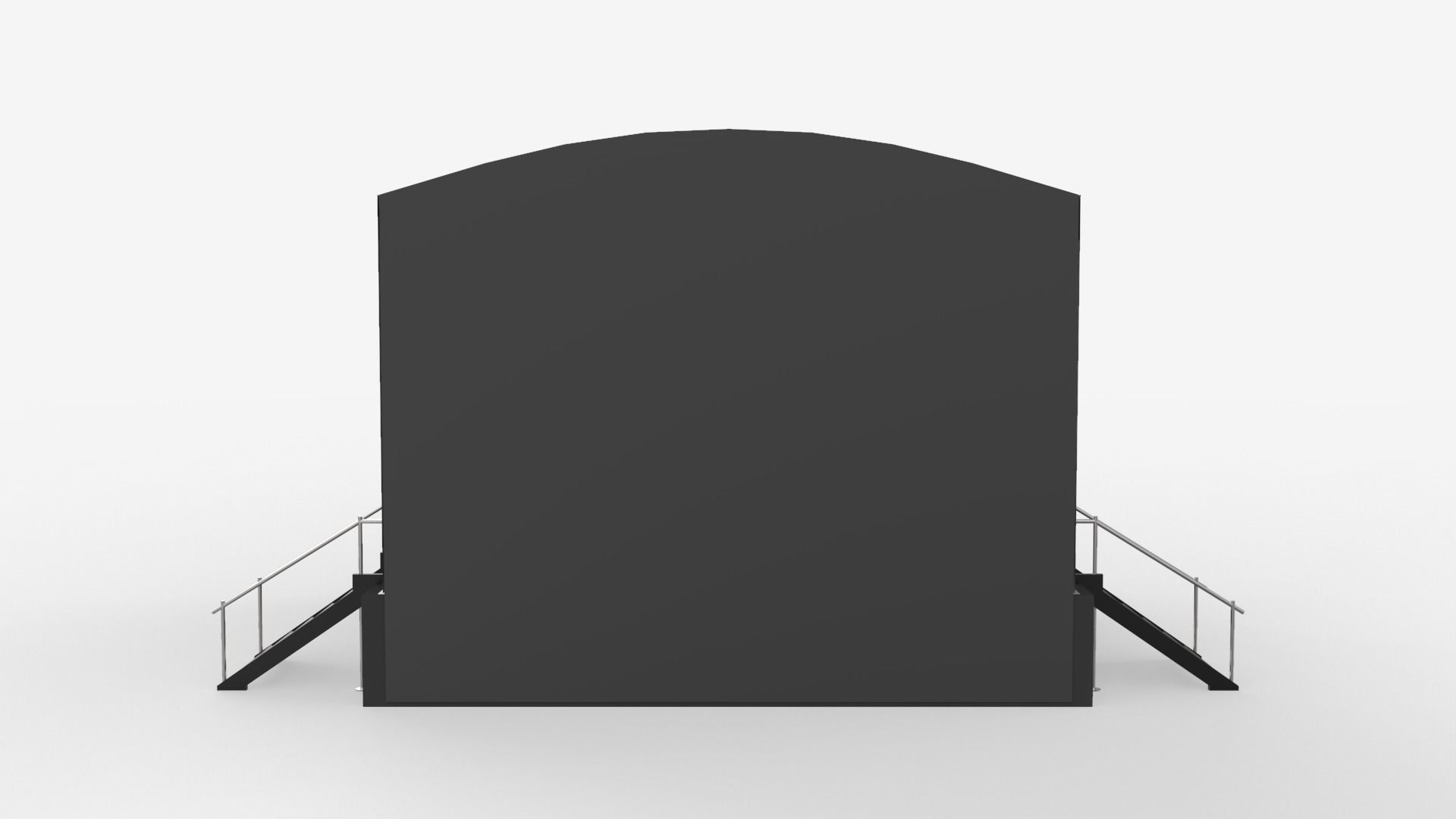 Music Stage Platform with Stairs 3D model_6