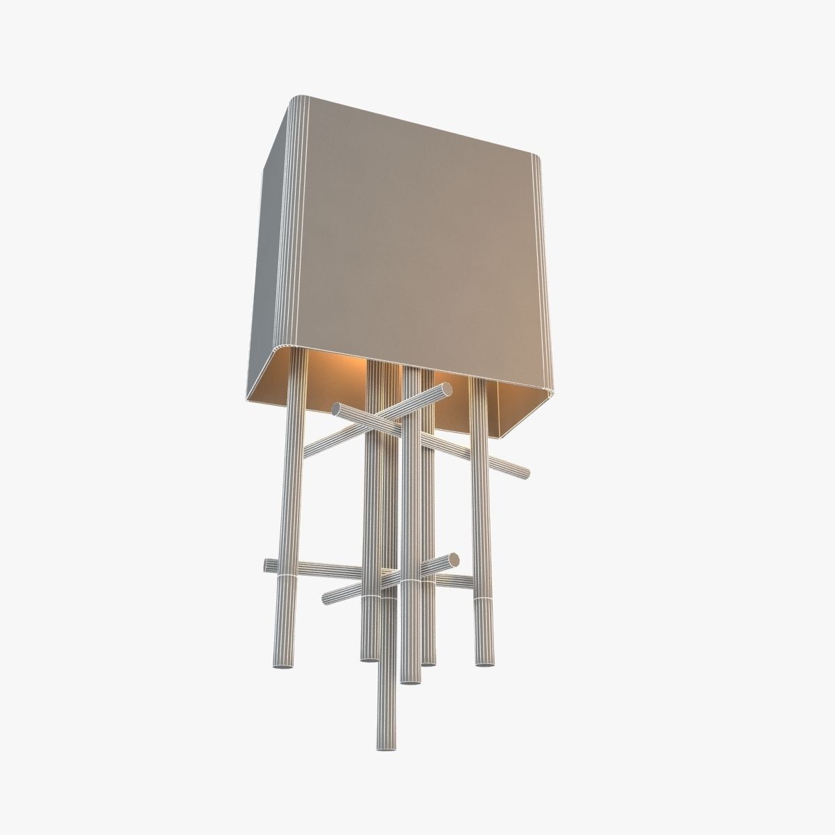 Modern Wall Light 3D model_4