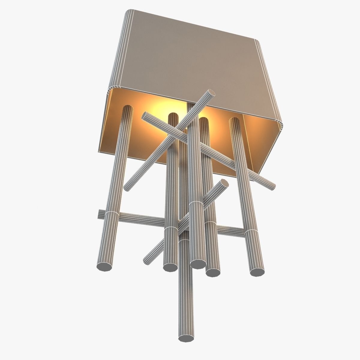 Modern Wall Light 3D model_3