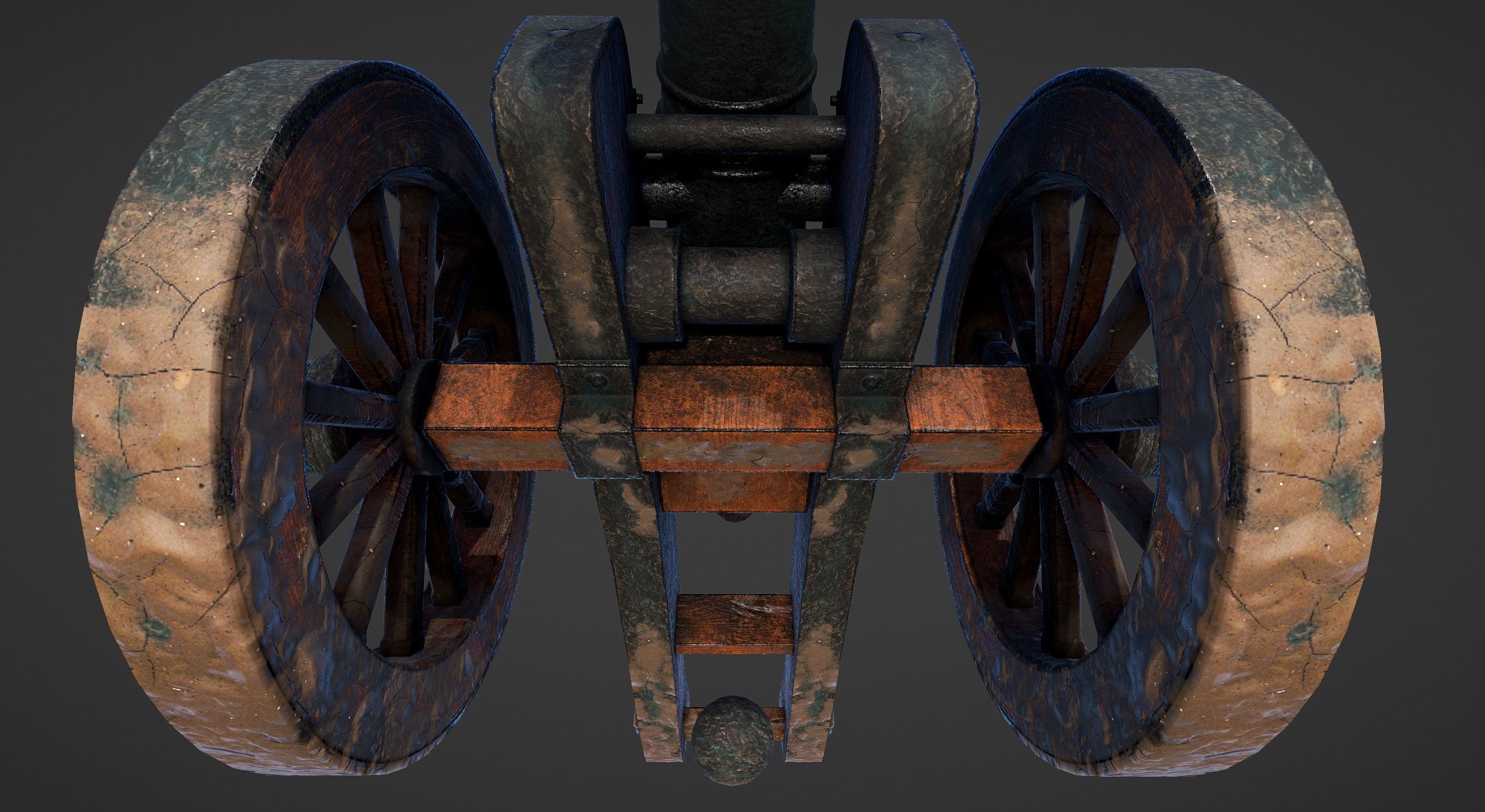 Cannon - Low Poly old Low-poly 3D model_68