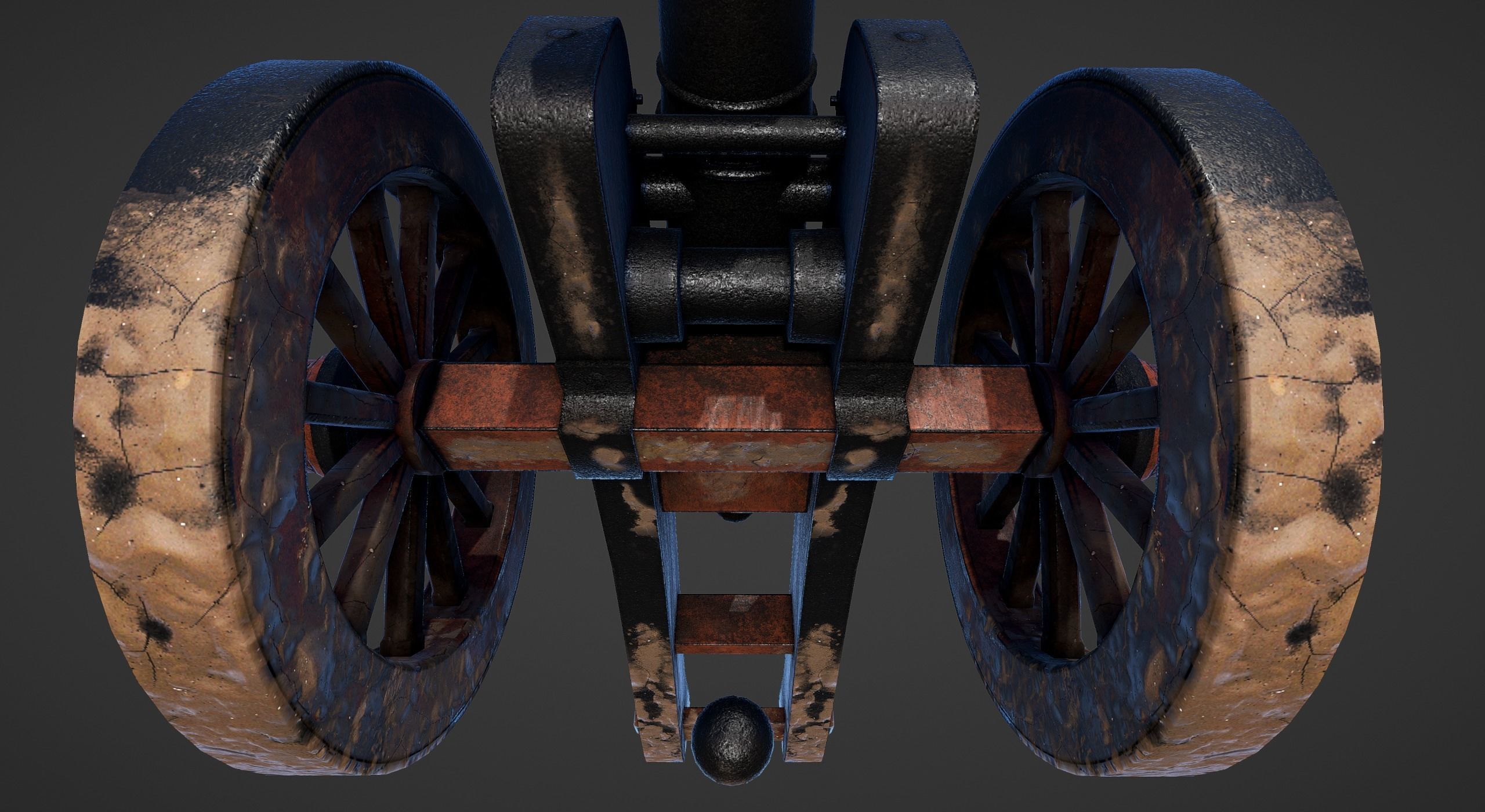 Cannon - Low Poly old Low-poly 3D model_67