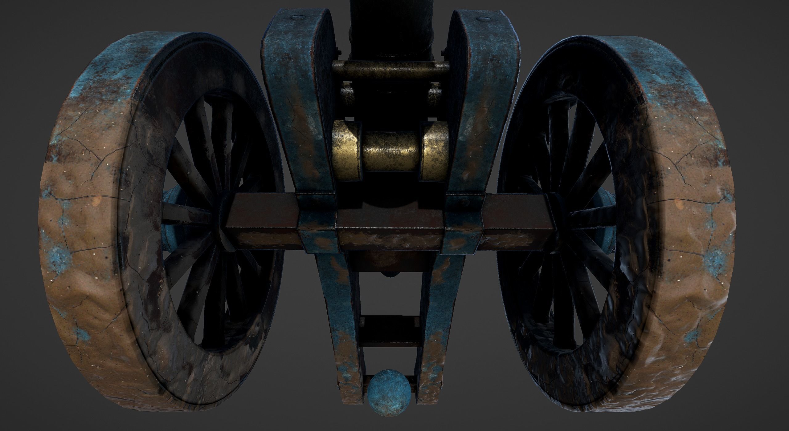 Cannon - Low Poly old Low-poly 3D model_61
