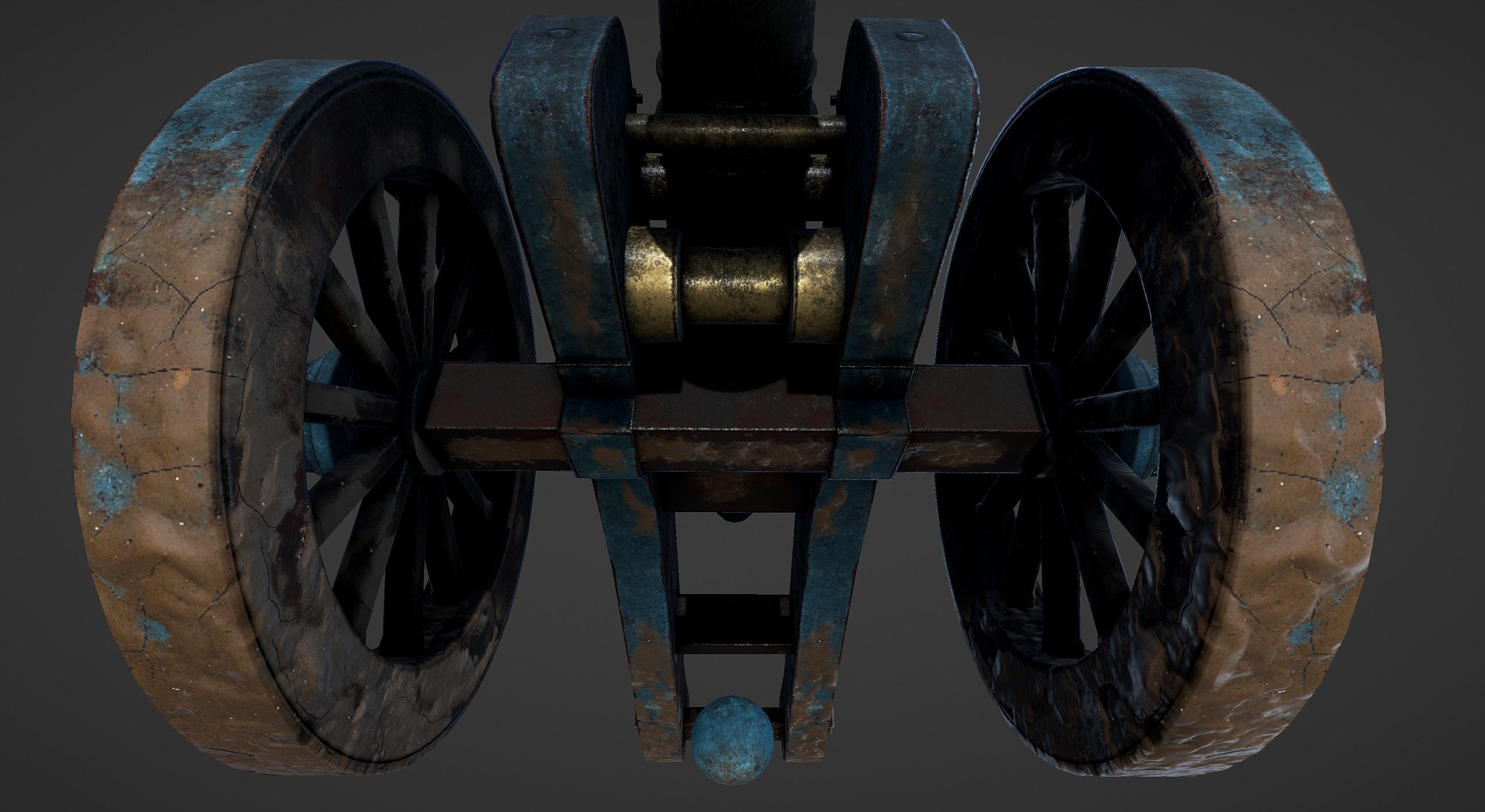 Cannon - Low Poly old Low-poly 3D model_59