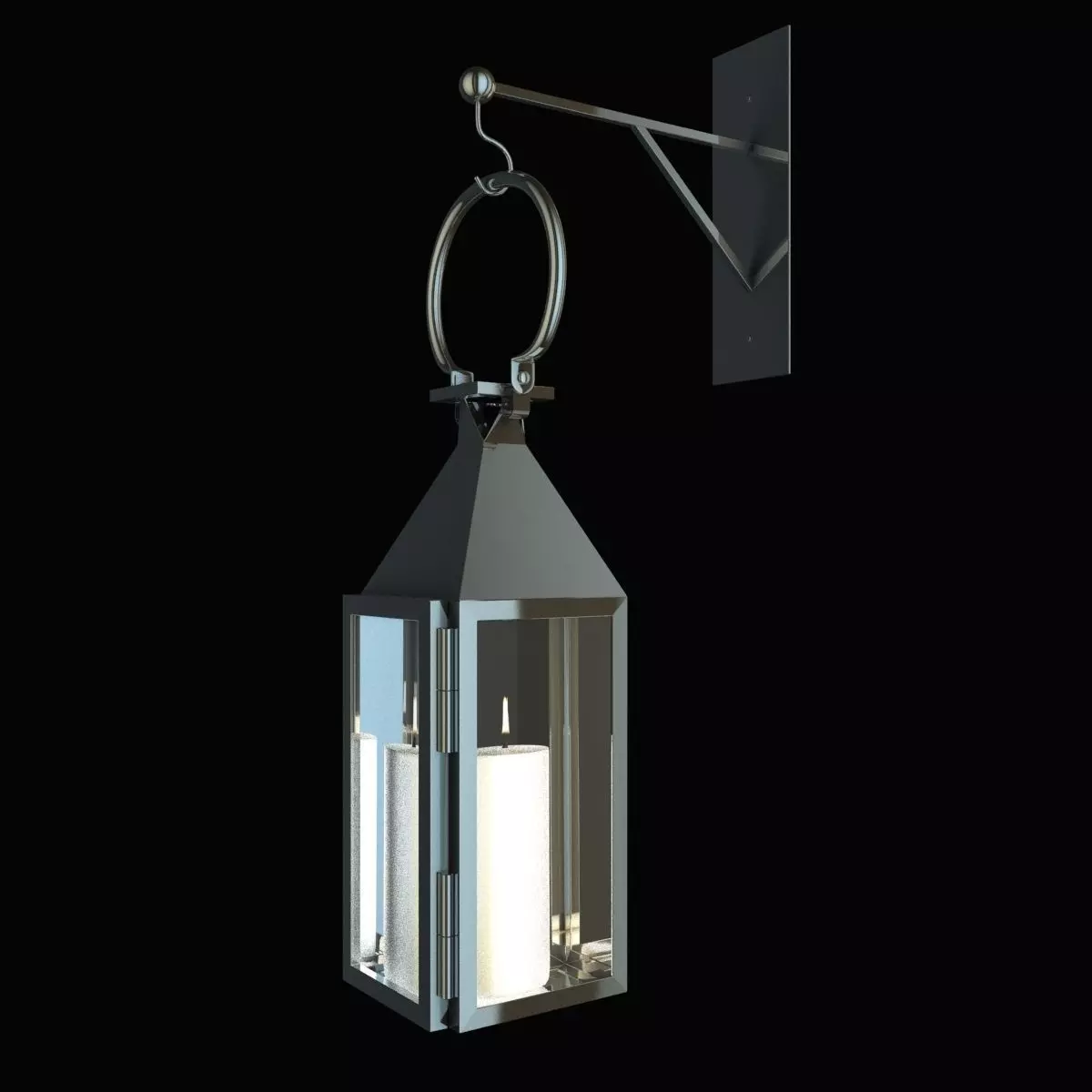 Windlights With Bracket Hook 3D model_0