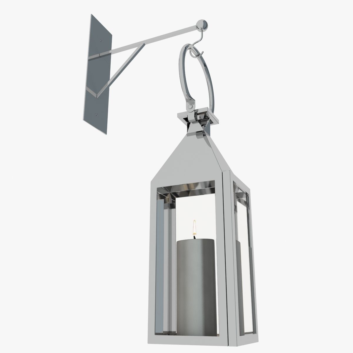 Windlights With Bracket Hook 3D model_12