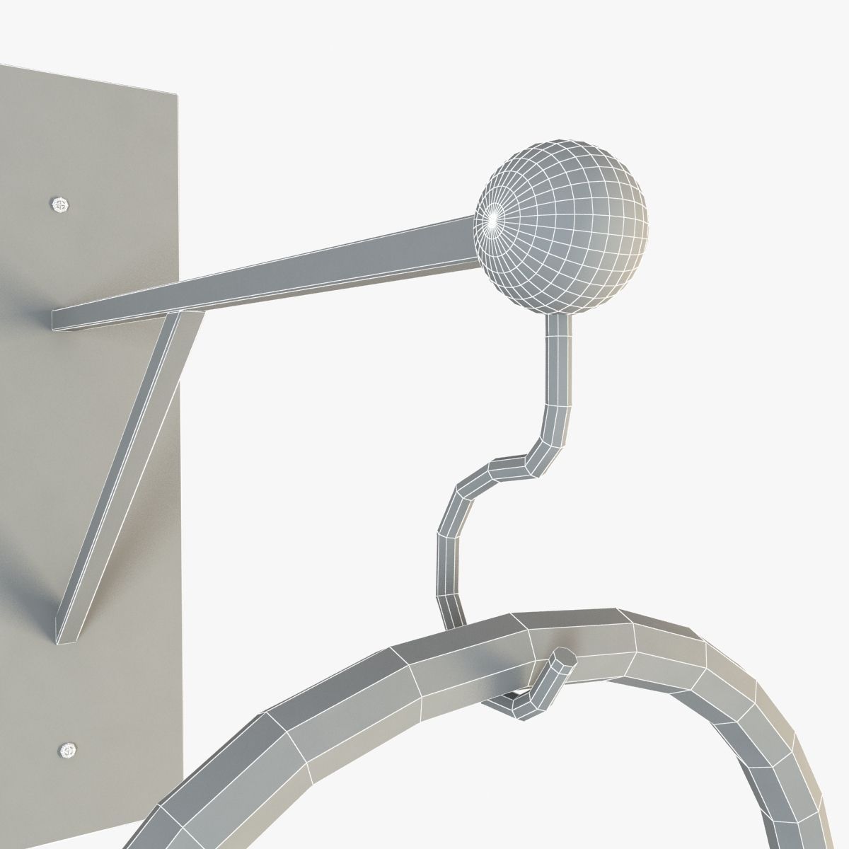 Windlights With Bracket Hook 3D model_11