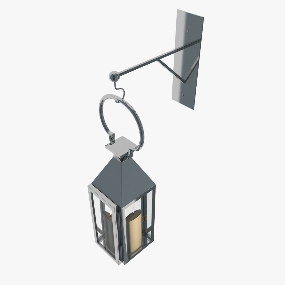 Windlights With Bracket Hook 3D model_7