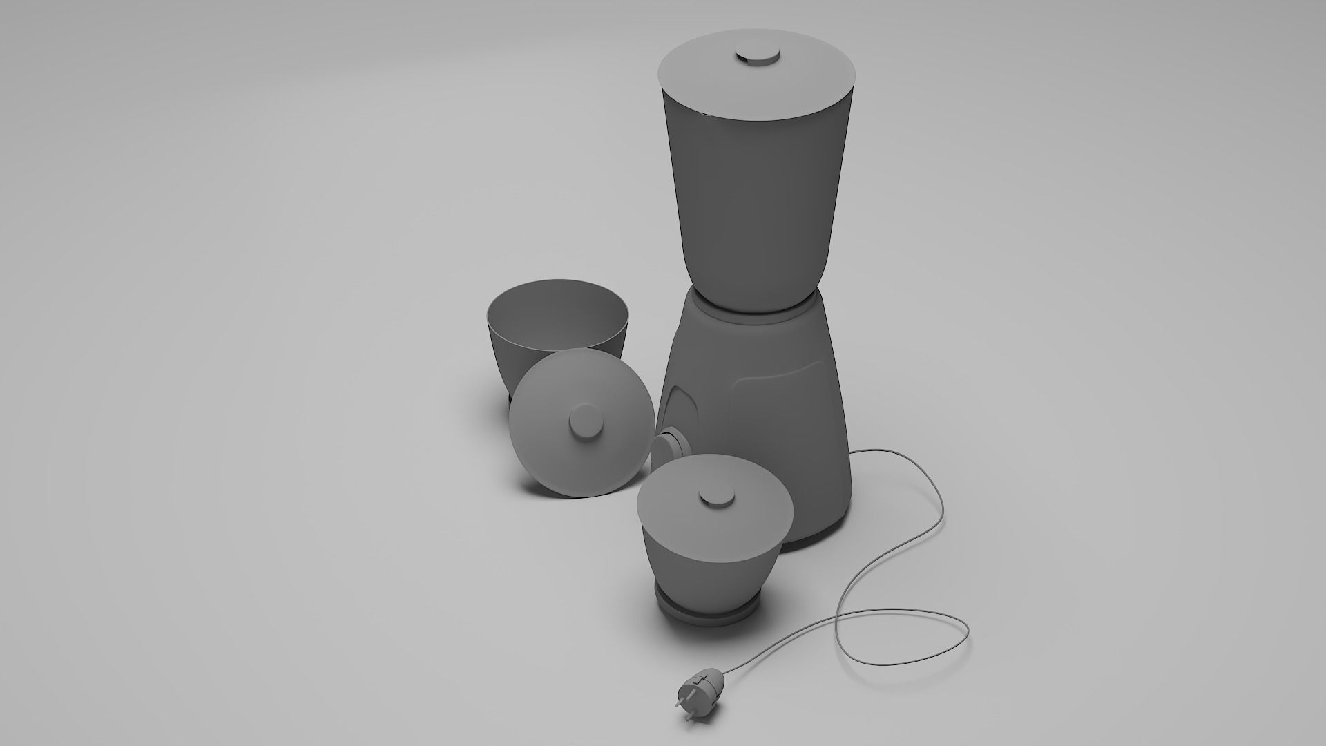 Electronics blender 3D model_2