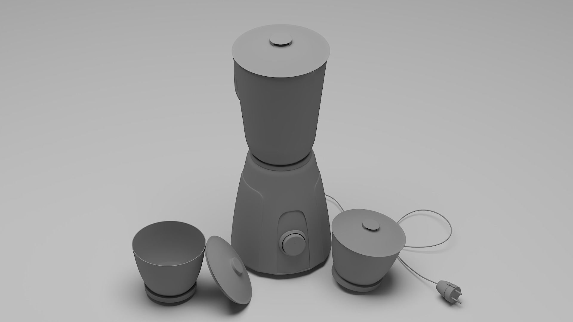 Electronics blender 3D model_1