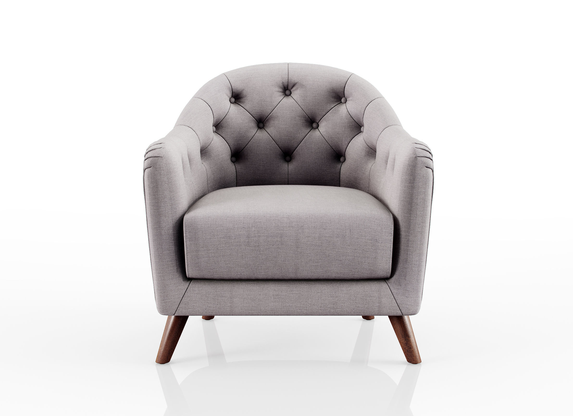 armchair Lotus 3D model_2