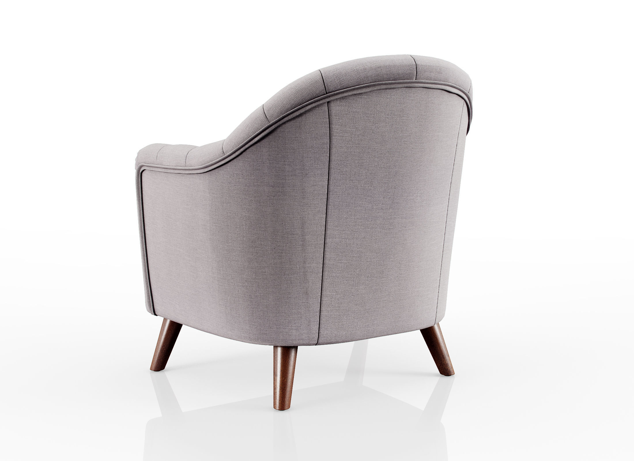 armchair Lotus 3D model_4
