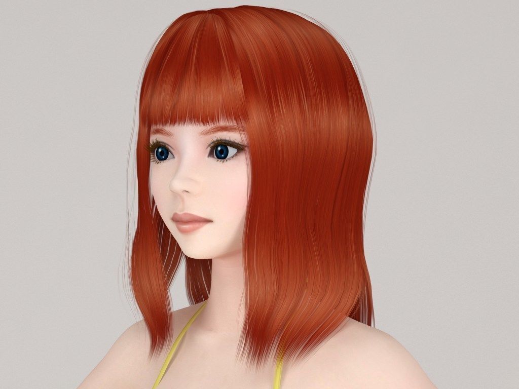T pose nonrigged model of Olivia with various outfit 3D model_2