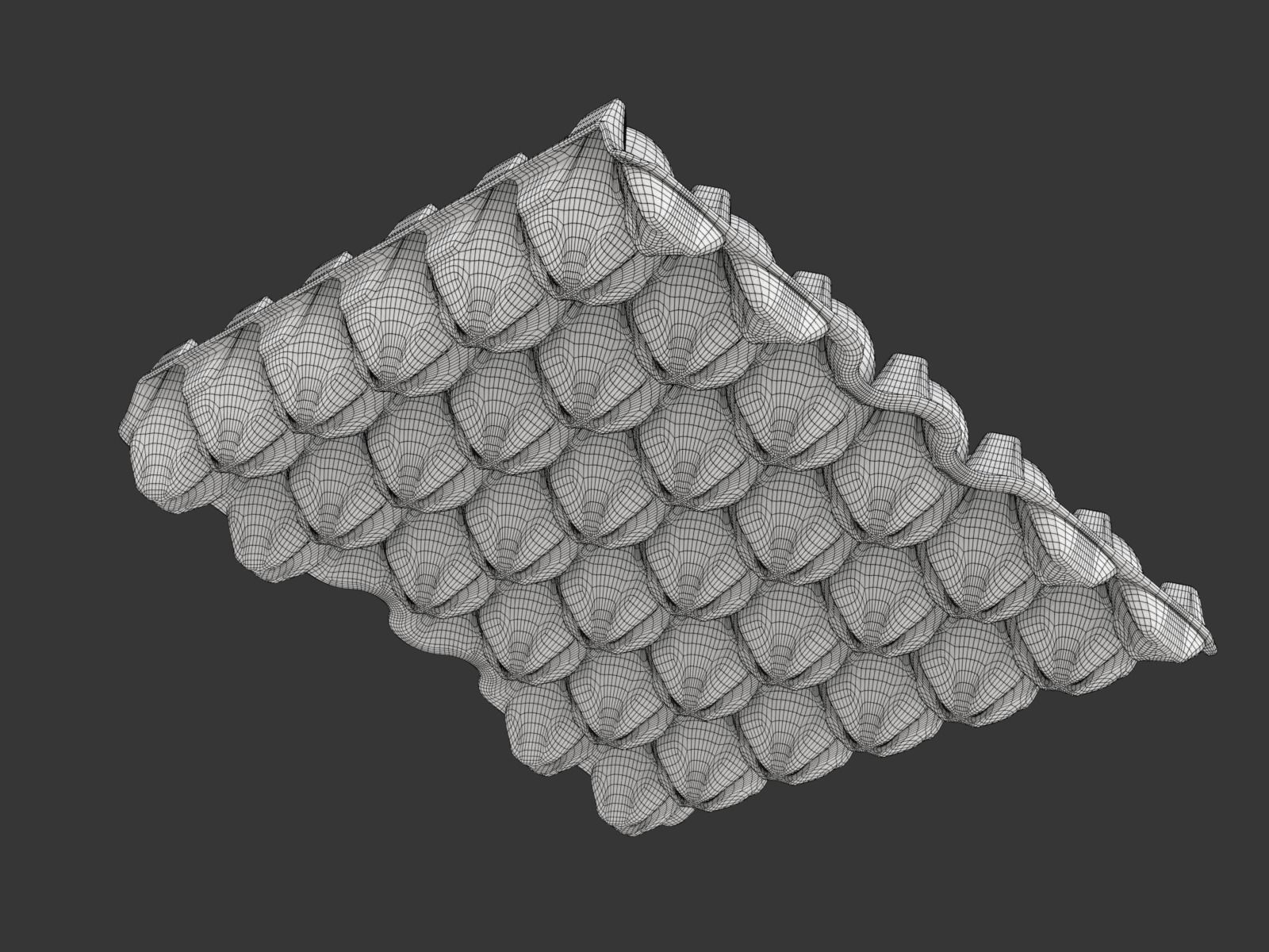 Eggs in a carton package 3D model_27