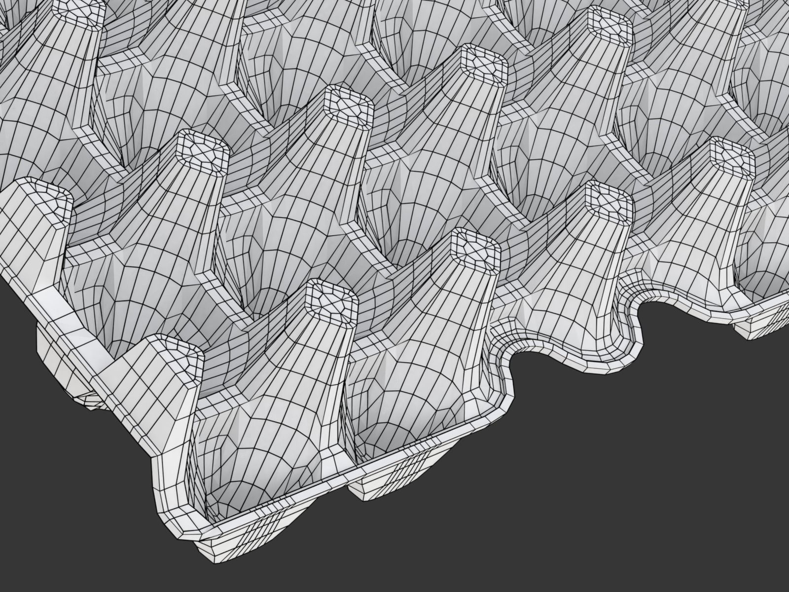 Eggs in a carton package 3D model_22