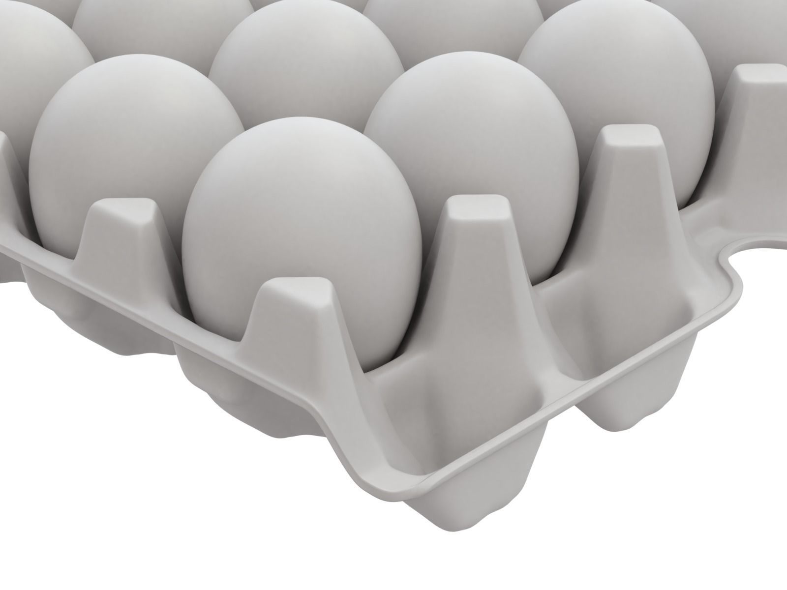 Eggs in a carton package 3D model_15