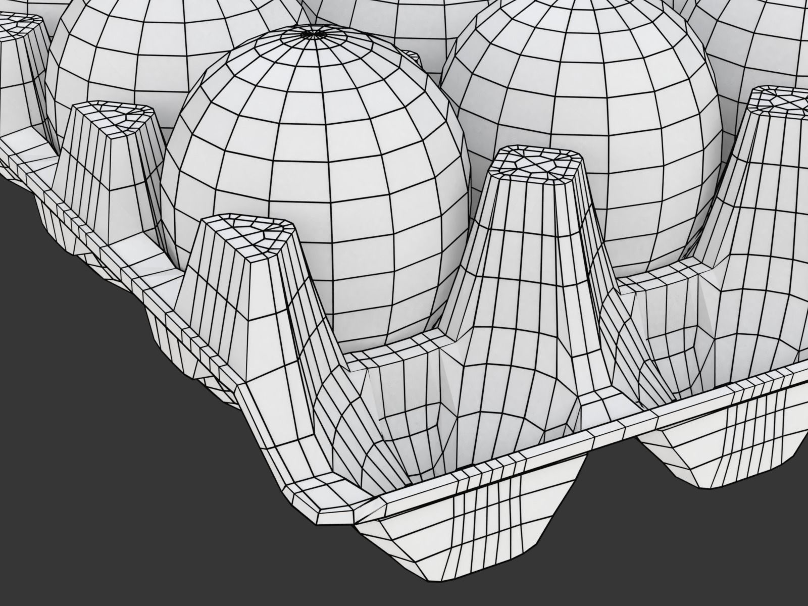 Eggs in a carton package 3D model_20