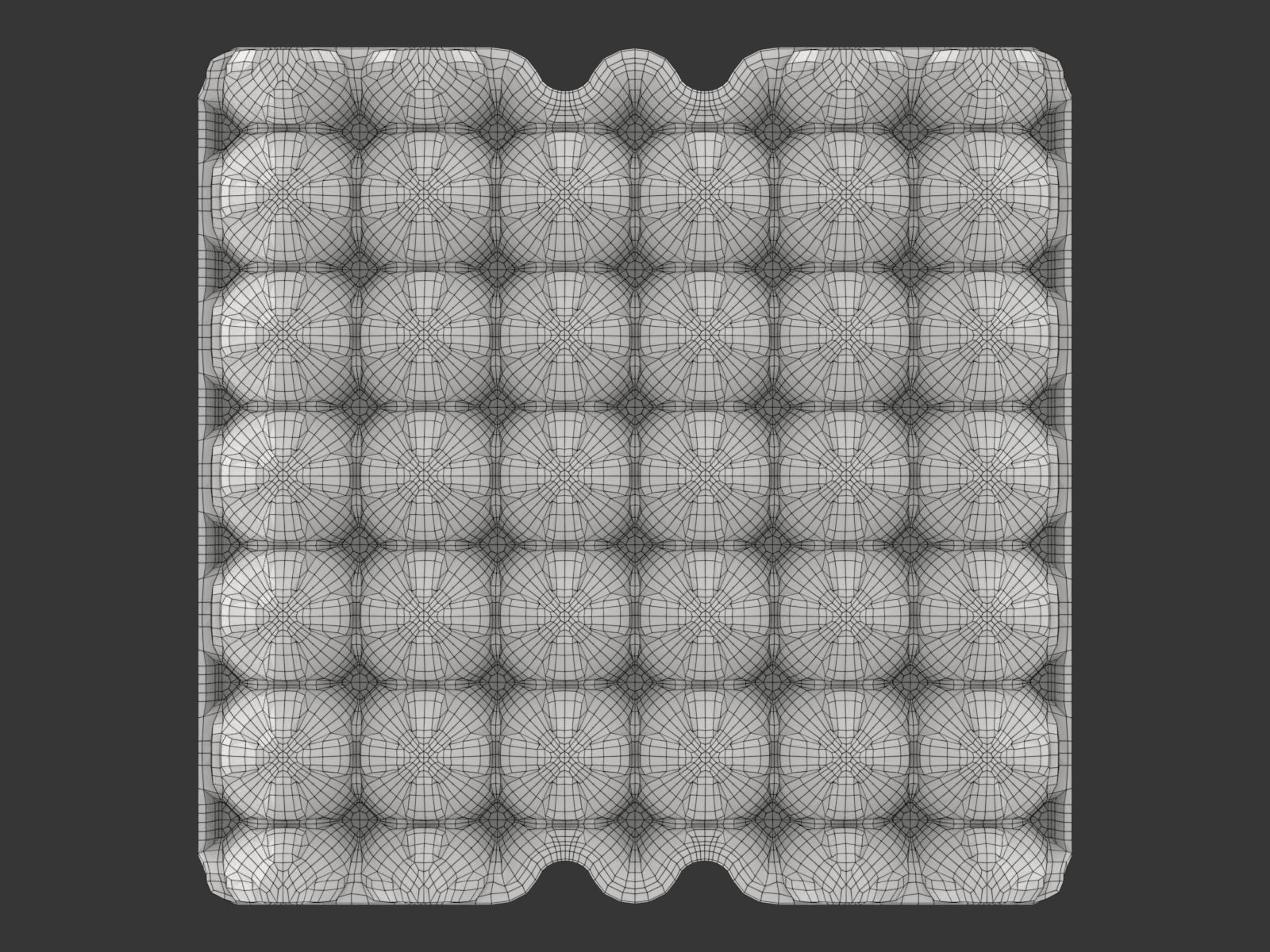 Eggs in a carton package 3D model_24