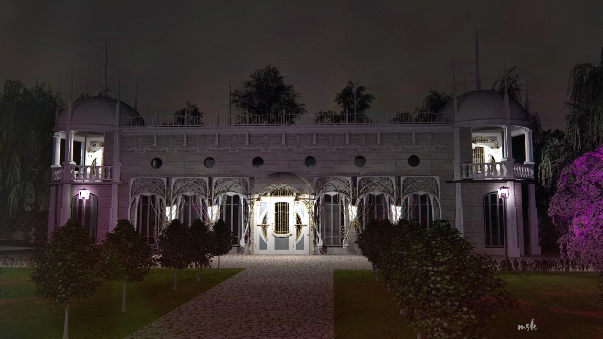 Music pavilon 3D model_1