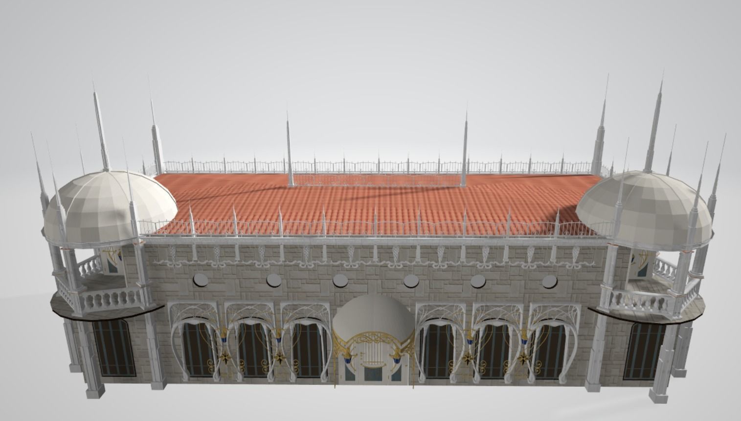 Music pavilon 3D model_4