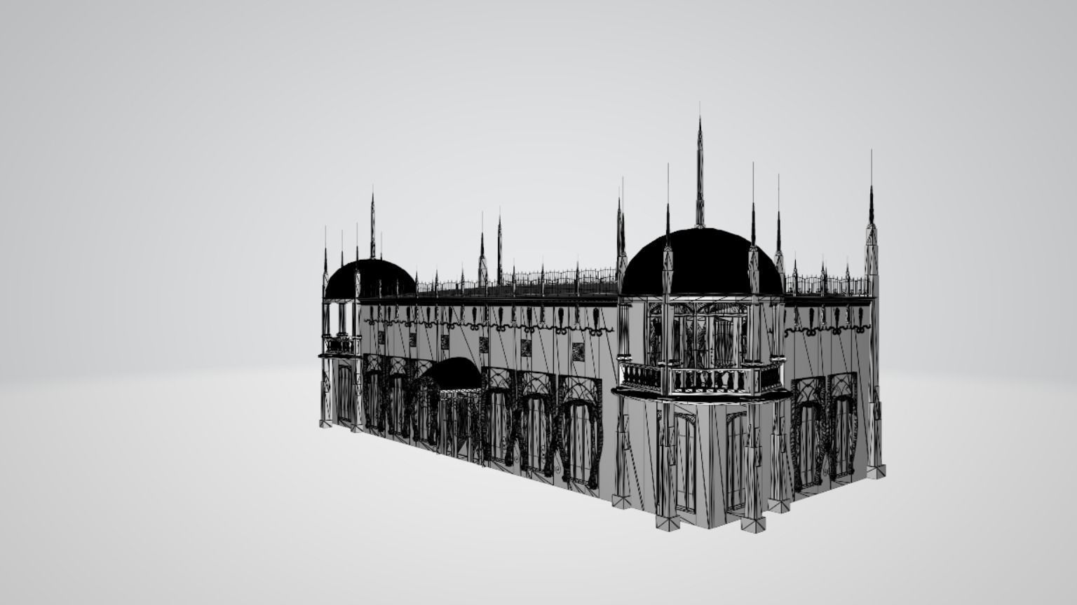 Music pavilon 3D model_7