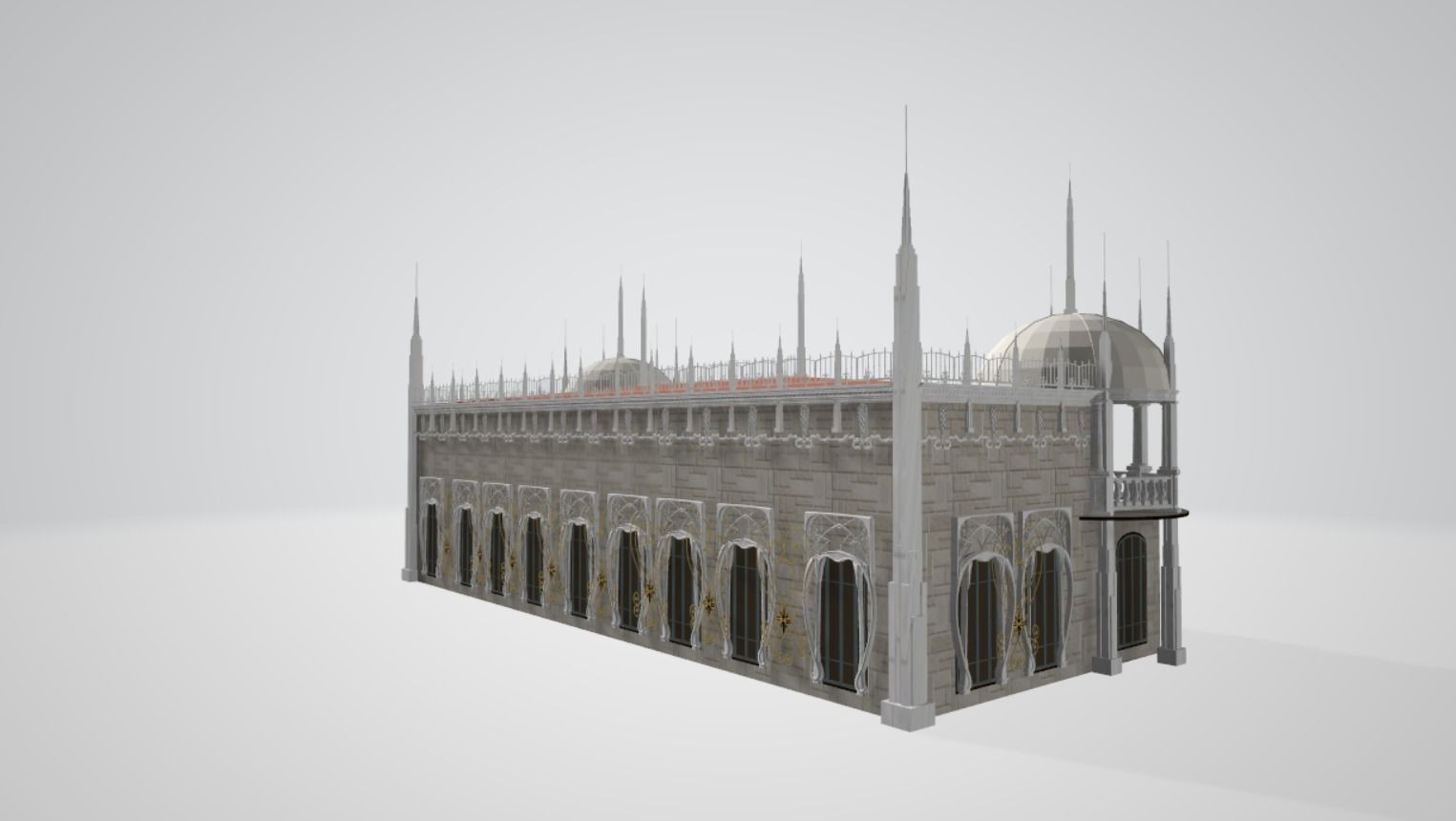 Music pavilon 3D model_8