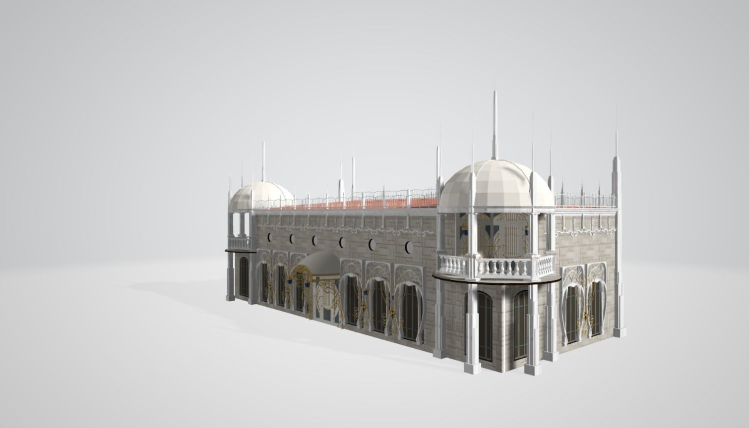 Music pavilon 3D model_6