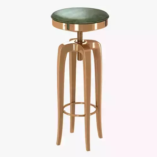 Brabbu Mohawk Modern Leather Bar Stool