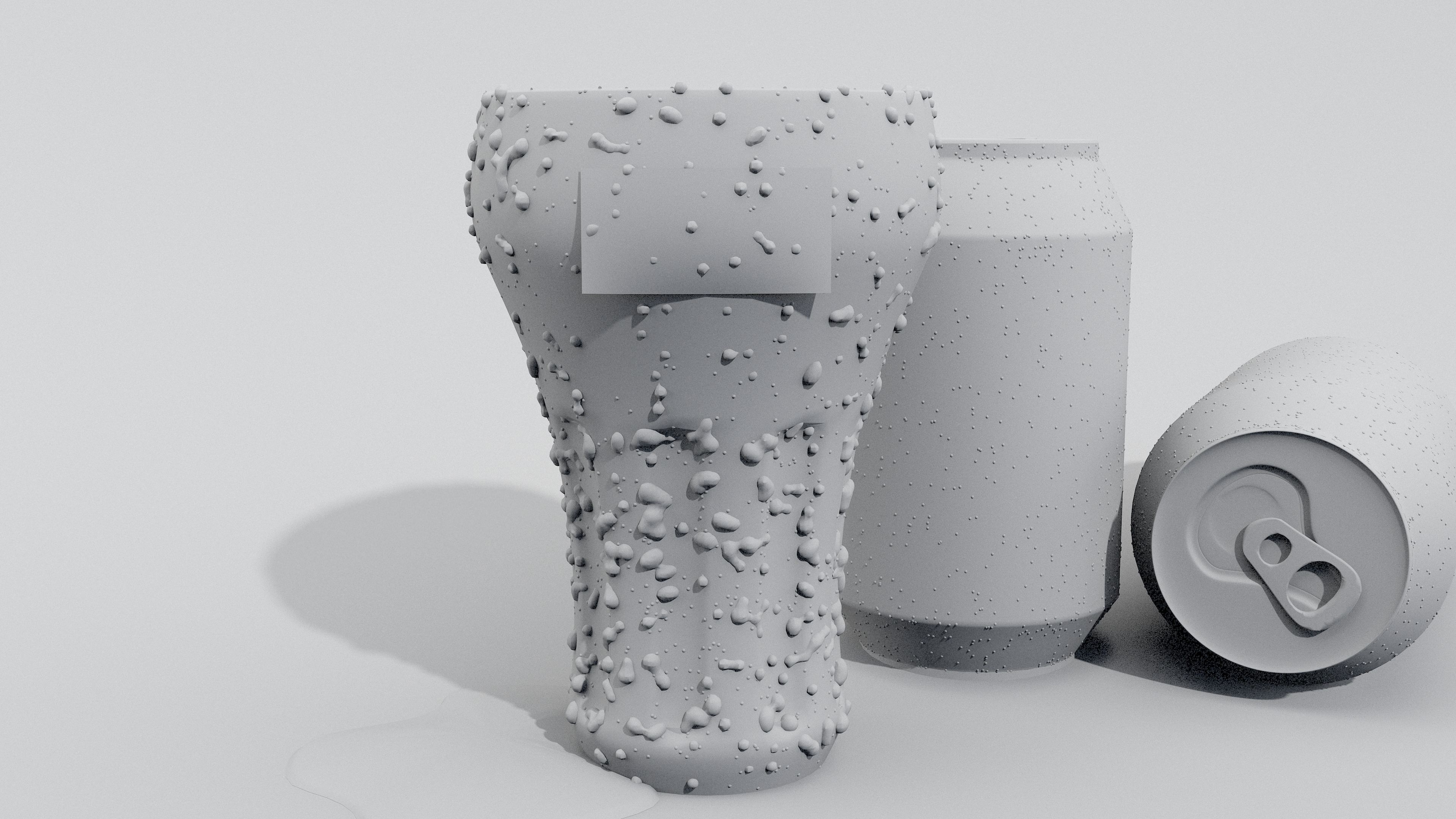 COCA COLA GLASS AND CAN 3D MODEL 3D model_1